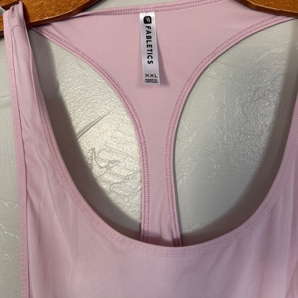 Fabletics Light Pink Racerback Tank Top - Picture 2 of 3
